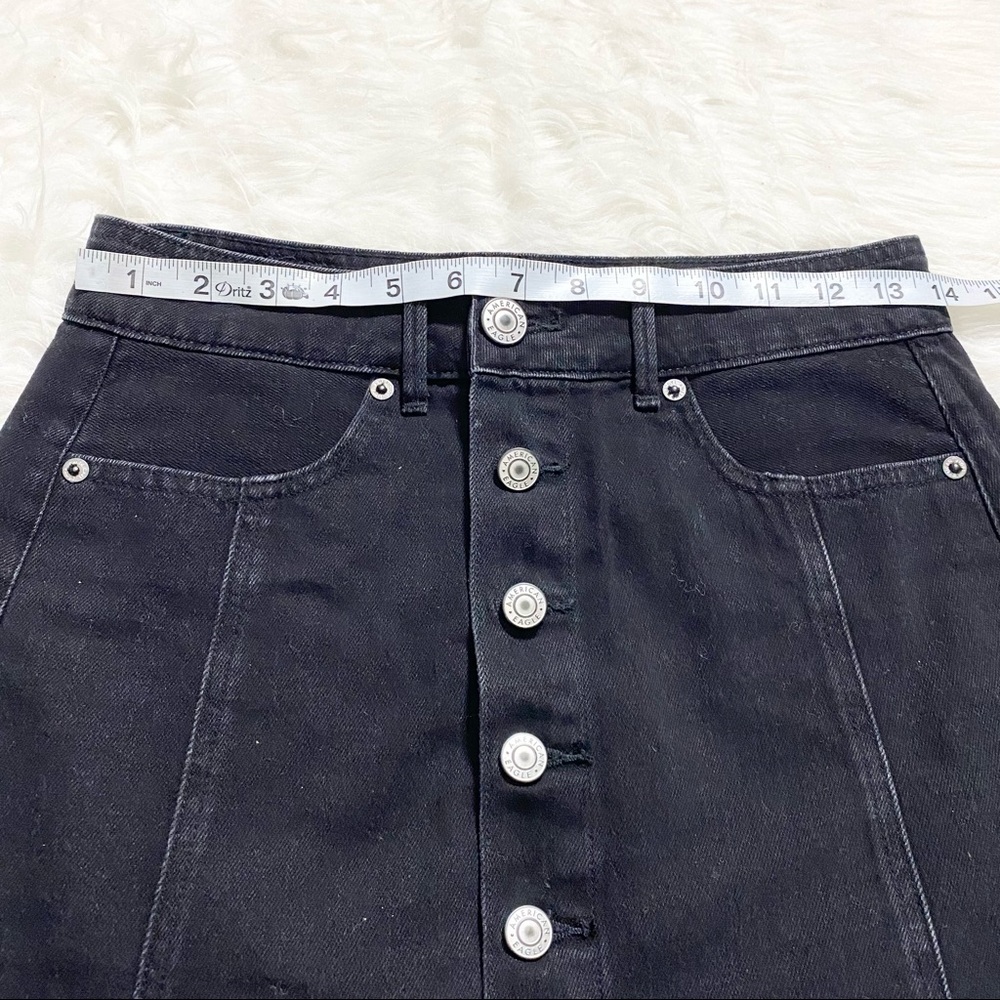 AMERICAN EAGLE Black Denim Mini Skirt - Picture 3 of 6